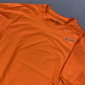 Nike Pro Dri-FIT Shirt Mens 4XL Orange Compression Short Sleeve Sports Training